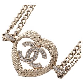 Collier Choker Chanel B24P Coco Mark Heart Doré Autre