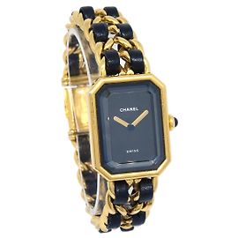 Chanel Premiere Rock Quartz Plattiertes Metall und Leder 20 Andere