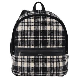 Autre Marque Saint Laurent City Printed Wool Medium Noir