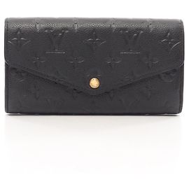 Louis Vuitton Portefeuille Sarah Bi-fold Long Wallet Black