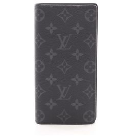 Louis Vuitton Portefeuille Brazza Long Wallet Negro Monograma