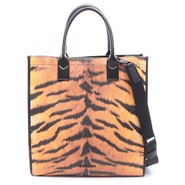 Burberry 2-Way Tote Bag mit Tiger-Print Braun Schwarz