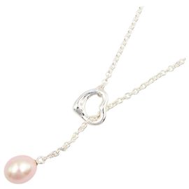 Autre Marque Collana Lariat Open Heart Tiffany & Co. Argento Rosa