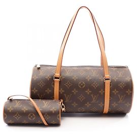 Bolso de mano Louis Vuitton Papillon 30 Castaño Monograma
