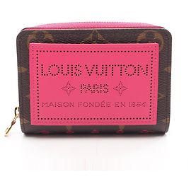 Louis Vuitton Portefeuille Lou Bi-fold Wallet Brown Pink
