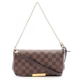 Louis Vuitton Favorite PM 2-Way Handtasche Braun Damier ebene