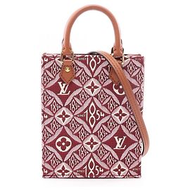 Bolsa Louis Vuitton Petite Sac Plat Marrom Bordeaux