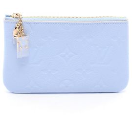 Louis Vuitton Pochette Cle S Monogram Empreinte Pouch Azul