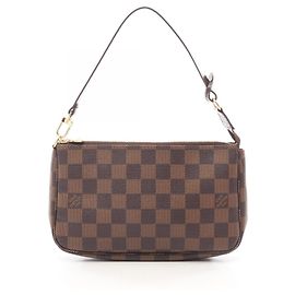 Louis Vuitton Pochette Accessoires Damier Ebene Handbag Marrom