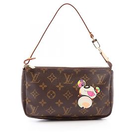 Louis Vuitton Pochette Accessoires Monogram Panda Handbag Brown Other