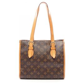 Borsa Tote Louis Vuitton Popincourt Au Marrone Monogramma