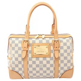 Borsa Louis Vuitton Berkeley Damier Azur Bianco