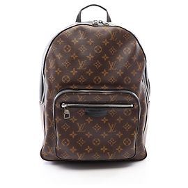 Louis Vuitton Josh Backpack/Handbag Brown Black Monogram