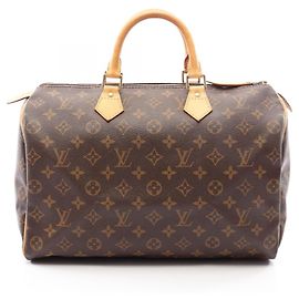 Louis Vuitton Speedy 35 Monogram Handbag Brown