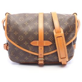 Sac à épaule Louis Vuitton Saumur 30 Monogram Marron