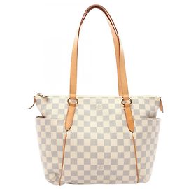 Saco Tote Louis Vuitton Totally PM em branco Branco