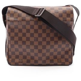 Sac à épaule Louis Vuitton Naviglio Damier Ebene Marron