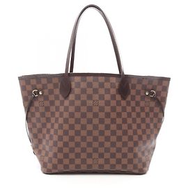 Louis Vuitton Neverfull MM Tote Bag Brown Damier ebene