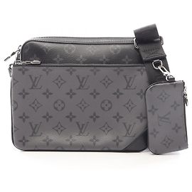 Borsa a tracolla Louis Vuitton Trio Messenger Marrone Nero