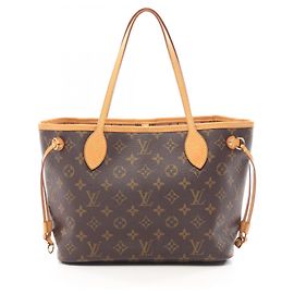 Bolso Tote Louis Vuitton Neverfull PM Monogram Castaño