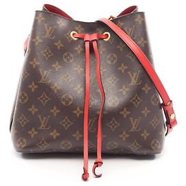 Louis Vuitton NeoNoe Schultertasche Braun Rot