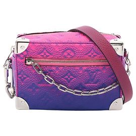 Louis Vuitton Mini Soft Trunk 2022SS Shoulder Bag Rosa Azul