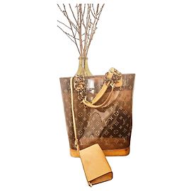 Louis Vuitton Shopping MM Monogram Transparent Handtasche Braun Monogramm