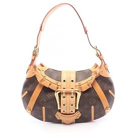 Borsa a tracolla Louis Vuitton Leonor Monogram Marrone