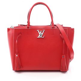 Louis Vuitton Lockme Ruby 2-Way Tote Bag Rot