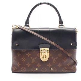 Borsa a patta Louis Vuitton One-Handle MM Borsa a mano 2-Way Marrone Nero