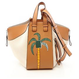 Loewe x Ken Price Hammock Small 2-Way Handbag Brown Cream