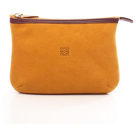 Pouch borsa Loewe Anagram Bordò Giallo