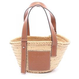 Bolsa de mão Loewe Basket Bag S Small Marrom Bege