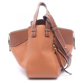 Borsa Loewe Hammock - Piccola borsa a mano in pelle marrone Marrone