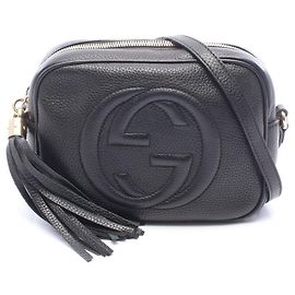 Borsa Gucci Soho Disco in pelle nera Nero