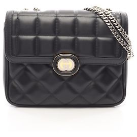 Sac à épaule Gucci en cuir noir Noir