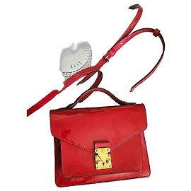 Sac à main Louis Vuitton Vernis Monceau  BB Rouge Rouge
