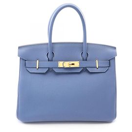 Hermès Sac à main Hermes Birkin 30 Blue Brighton Bleu