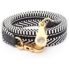 Hermès Hermes Bandoulière Sangle Caval Shoulder Strap Black White