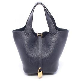 Hermès Hermes Picotin Lock PM Handbag Blue Navy blue