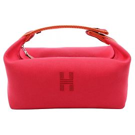Hermès Bolso Hermes Bride à Bracque PM Hibiscus Rosa Naranja Burdeos