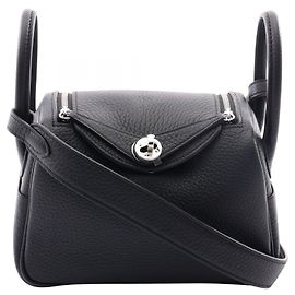 Hermès Sac à épaule Hermes Lindy Mini Noir