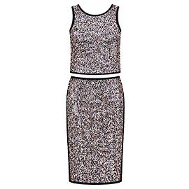 Weekend Max Mara Set Top e Gonna Midi di Paillettes Multicolore
