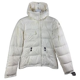Women`s Moncler Berengere Cream Puffer Down Jacket Size 3 / M-L Other