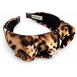 Jennifer Behr Fascia per Capelli Stampa Leopardata Marrone Stampa leopardo