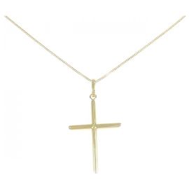 Autre Marque Collier Croix Au750 Doré