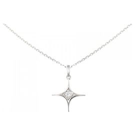 Autre Marque Collar de Pt900 y diamantes Plata