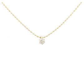 Autre Marque Collana in oro rosa K14 e diamanti Rosa