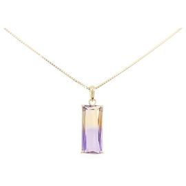 Autre Marque Collier en Ametrine Au750 Doré