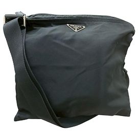 Borsa a tracolla Prada Tessuto Nylon Nero